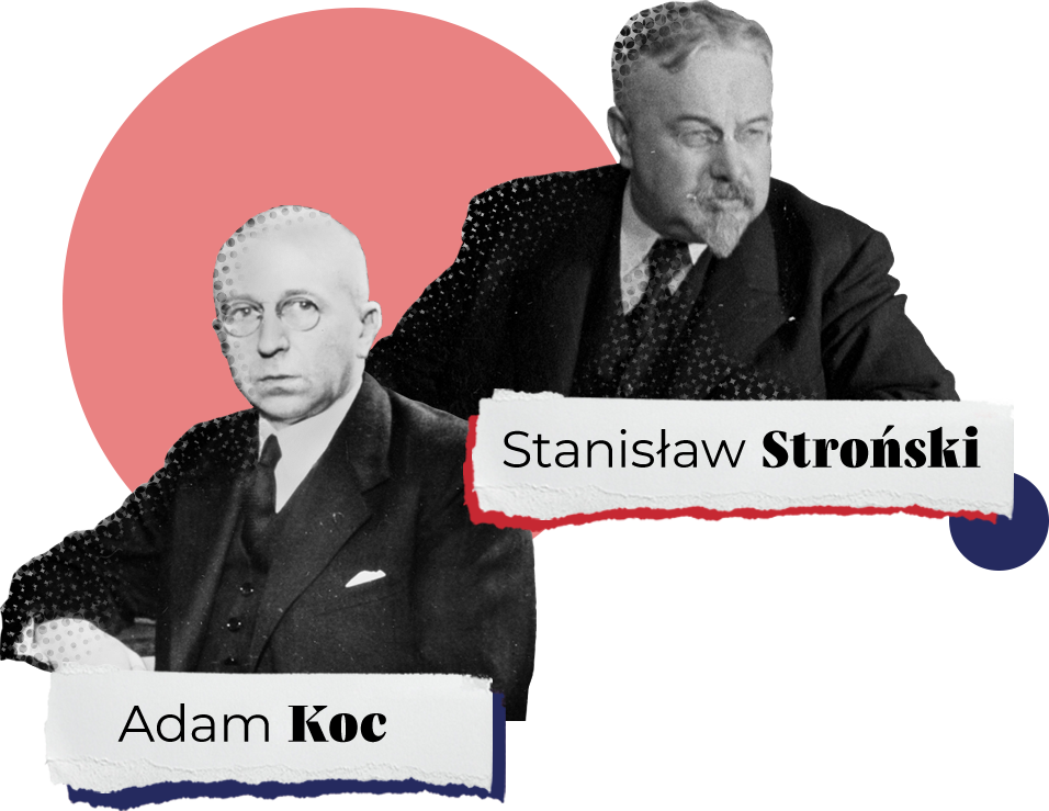 Adam Koc i Stanisław Stroński